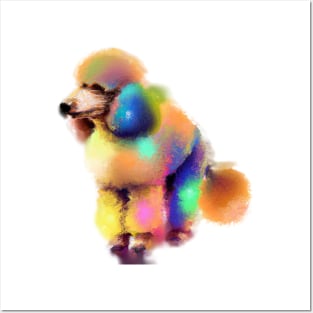 Cute Poodle Drawing Posters and Art